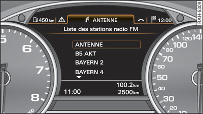 Menu Radio